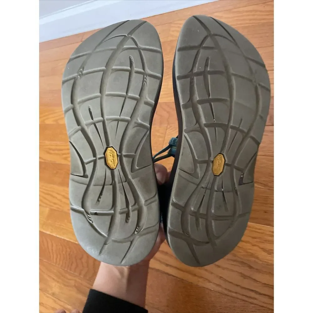 Chaco‎ Women's Yampa Sport Hiking Water Beach Sandals US Size 7 Green/Blue